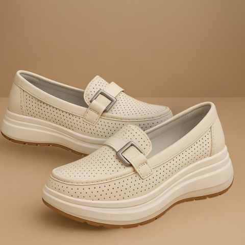 Mocassino ortopedico con suola freshGel interno in velluto traspirante - Lady